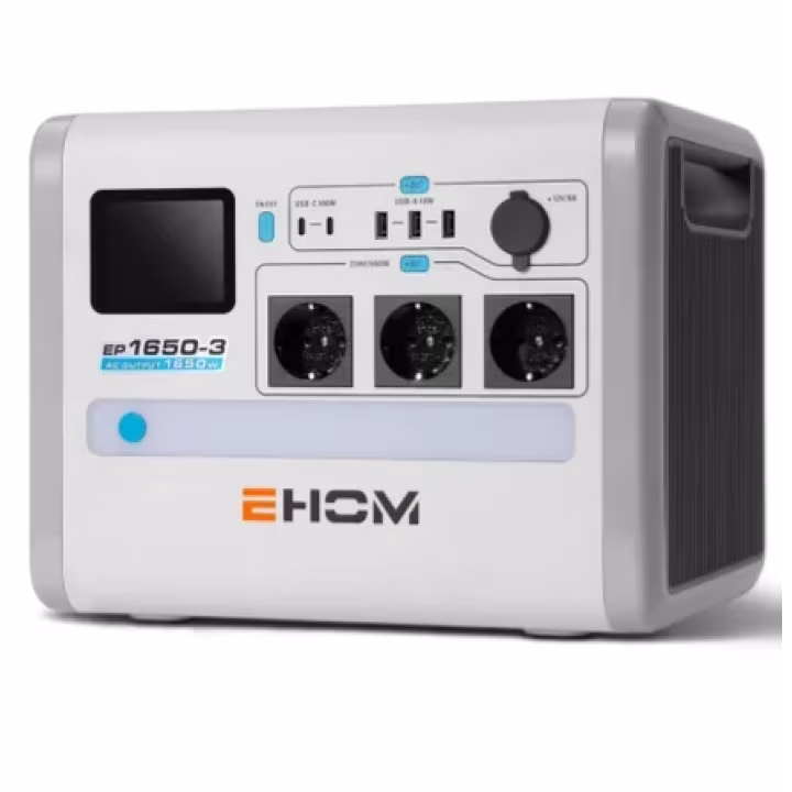 Estación de energía portátil EHCM EP1650 de 1024Wh y 1650W